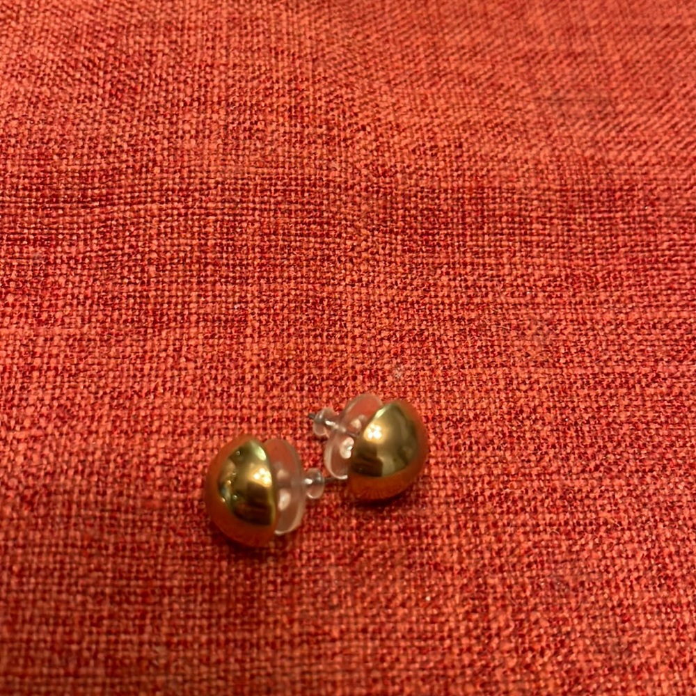 Costume, gold stud earrings